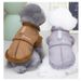 Gilet en polaire douce pour petits chiens et chats, manteau d'hiver chaud en tissu peau de pêche, gris et marron, tailles S/M/L/XL/XXL_voghion.com