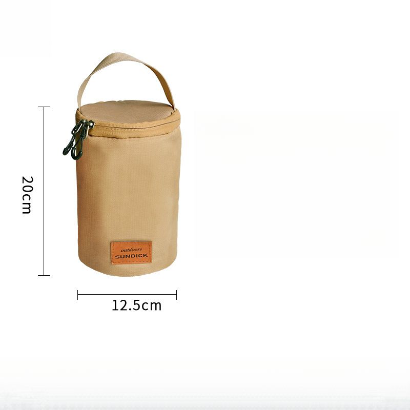 Outdoor Round Barrel G2 High Mountain Flat Canister Protective Cover Camping Gas Lantern Portable Storage Bag_voghion.com
