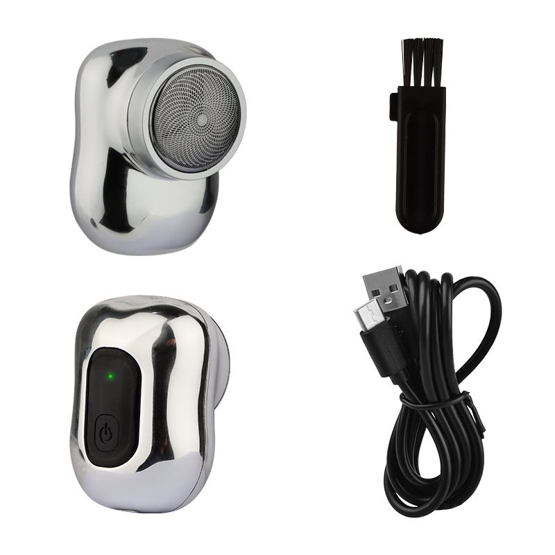 Mini elektrisch scheerapparaat, huishoudelijke auto-oplaadbare baardtrimmer, draagbaar scheerapparaat_voghion.com