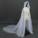 Halloween mesh Voksen Retro Ensfarget hette Cape Vampire Bride Cape Ladies cape_voghion.com