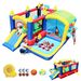 7 In 1 Inflatable Bounce House, Bouncy House With Ball Pit For Kids Indoor Outdoor Party Family Fun, Obstacles, Toddler Jump Bouncy Castle With Ball Pit For Birthday Party Gifts_voghion.com