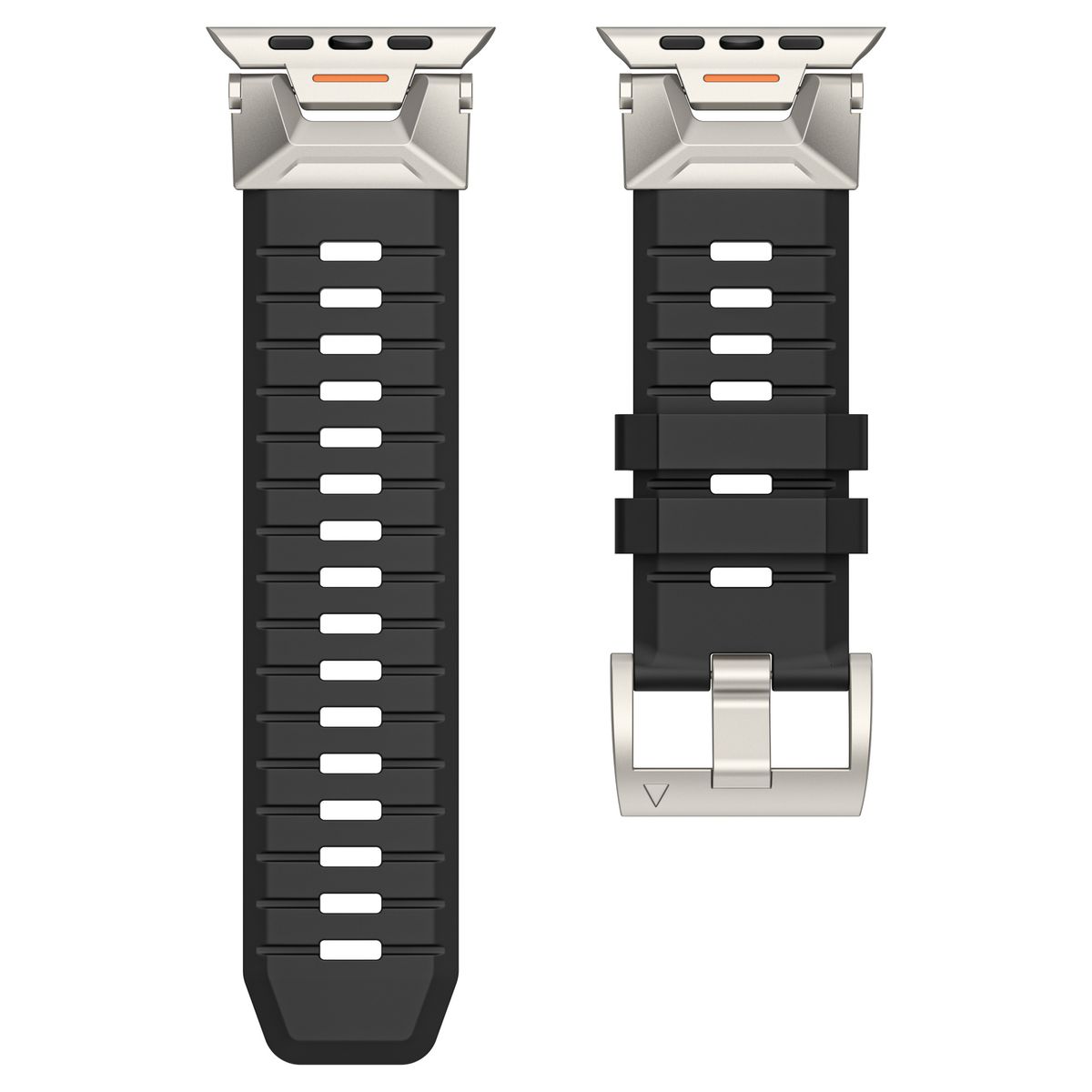 Watchbands Suitable For Watch9 Watch Band Functional Fluoridated Rubber Strap Stainless Steel Head Ultra Strap_voghion.com