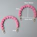 Fashion Colorful Handmade Contrast Rubber Resin Bag Handheld Heart Candy Color Chain_voghion.com