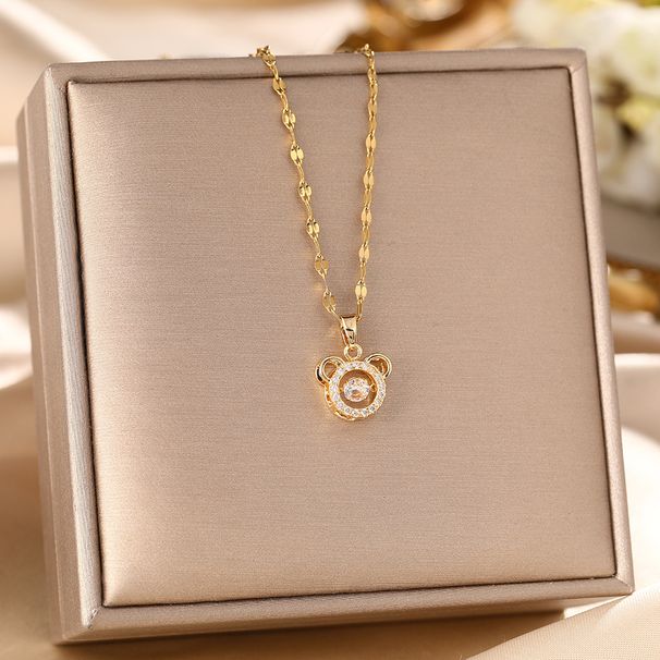 Neue Halskette aus Titanstahl für Damen mit Diamanteinlage, dynamischem Temperament, Nischendesign, lichtecht_voghion.com