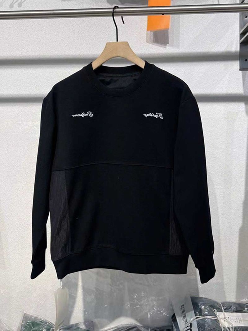 Abbigliamento maschile Autunno e inverno All Match Casual Pullover Colore abbinato Girocollo Top Uomo Maglie a maniche lunghe con cuciture Felpa Uomo_voghion.com
