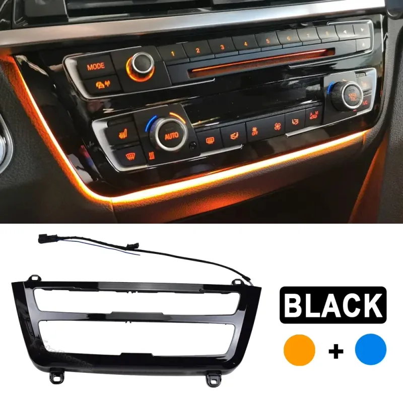 For 3/4 Serie F30 F35 F36 3GT F34 M3 M4 Center Console AC Panel Ambient Radio Trim LED Dashboard Light Atmosphere Lamp_voghion.com