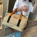 "2024 New Bag Collection, European And American Fashion Solid Color Large Capacity Shoulder/Hand Travel Bag"_voghion.com