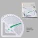 Inne Knitting Counter Density Ruler 1pc Sector Garment Ruler_voghion.com