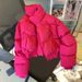 Piumino invernale con collo alto da donna taglie forti – Giacca trapuntata oversize alla moda in rosso acceso (S-3XL)_voghion.com