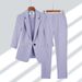 girl Professional For Women 2025 Spring Summer New Simple Solid Color Plus Size Blazer Elegant Slim Fit Two-Piece Suit_voghion.com