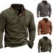 Men's Clothing Fleece Zip-Up Hoodie With Color Block Design, Warm Pullover Sweatshirt For Autumn & Winter, Lightweight & Comfortable, Casual Outerwear_voghion.com