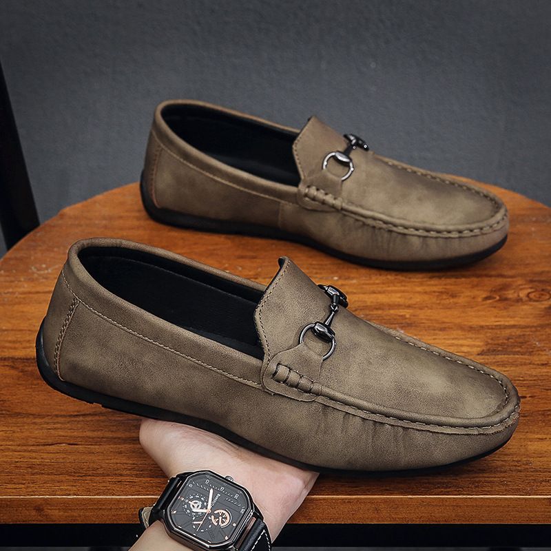 2023 Autumn New Men's Casual Outdoor Frosted Artificial Leather Boat Shoes_voghion.com