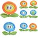 Plush Orange New Mario Flame Blue Ice Sunflower Soft 18cm Toy_voghion.com