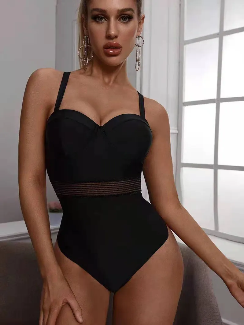 Women's sexy hard bag one-piece bikini women's swimsuit manufacturer wholesale_voghion.com