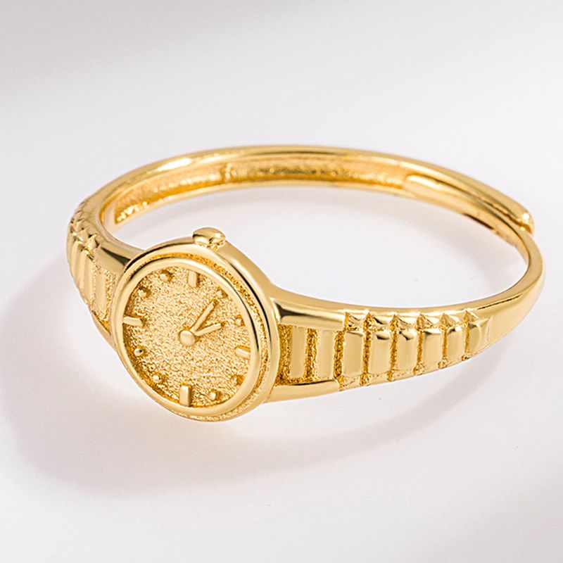 New Clock Watch, Couple Niche Design, Simple Open-ended Ring, 520 Valentine's Day Gift_voghion.com