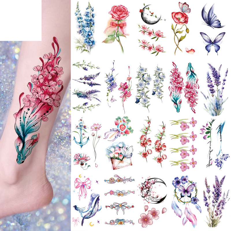 Q 321-360 Piccolo set di adesivi per tatuaggi impermeabili freschi qualsiasi combinazione_voghion.com