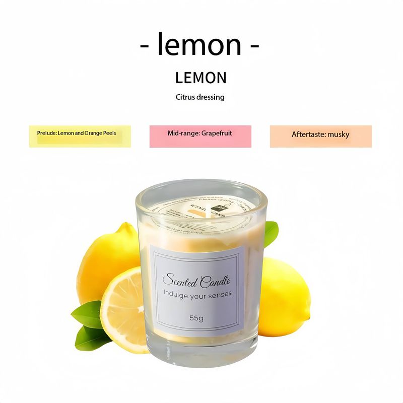 Gift Set Scented Candles In Premium Glass - Soy Wax Clean-Burning Home Fragrance, Birthday Present & Party Favors_voghion.com