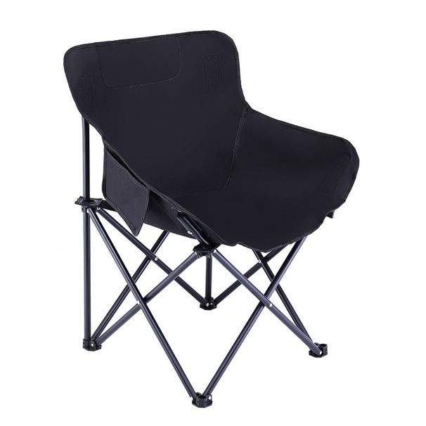 Kun Chai Outdoor High-Back Reclining Moon Camping Recliner Home Leisure Folding Chair With Footrest Three-Level_voghion.com
