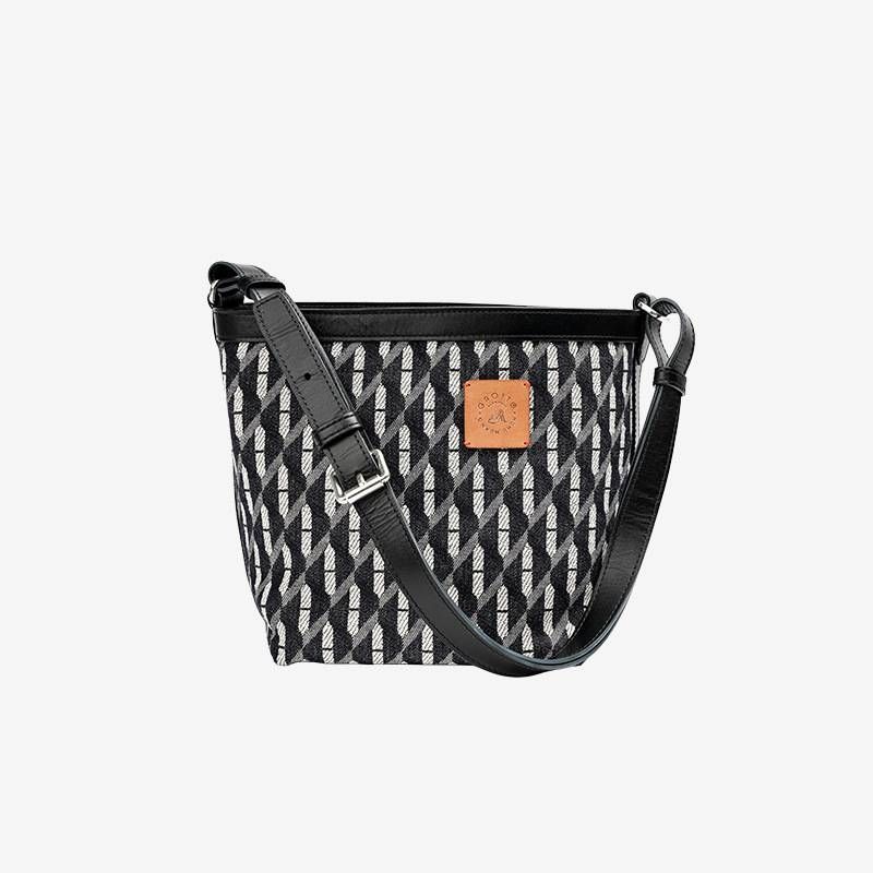 GROTTO Danning Series 2Side Double Side Bucket Tote Piccola Semplice Borsa a Tracolla Singola_voghion.com