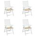 Cuscini per sedia da giardino Oxford Beige 19,7x19,7x1,2 pezzi Tessuto 4_voghion.com