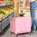 45L Folding Shopping Trolley Grocery Cart Crate Box Wheeled Boot Cart Portable_voghion.com