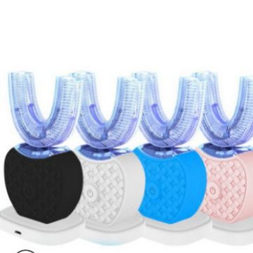 Cepillo de dientes eléctrico recargable con vibración ultrasónica y rotación, set de limpieza inteligente._voghion.com
