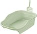 Thermoformed Plastic Large Size With Lid Easy-to-Clean Cat Litter Box Round Pet Toilet Set_voghion.com