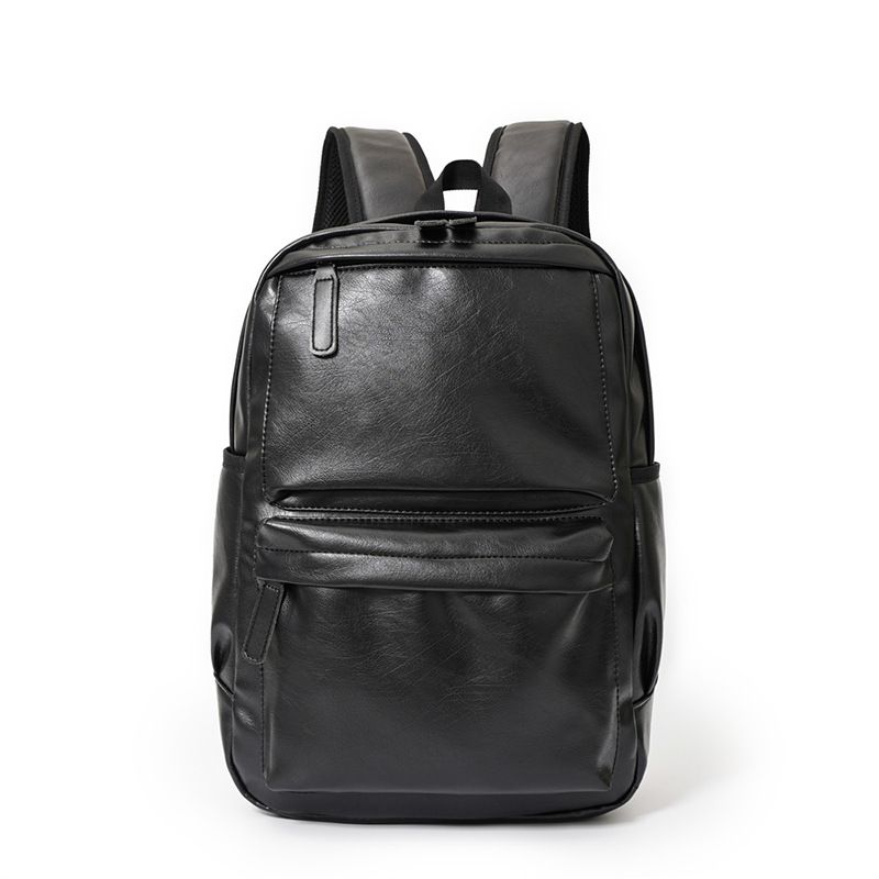 2023 neue koreanische Version PU-Leder Rucksack Männer trendige lässige Rucksack Computertasche Retro Schultasche_voghion.com