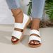Large Size Summer New Fairy Style Flat Bottomed Soft Soled With A Back Bag And Roman Beach Sandals For Women_voghion.com