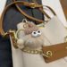 Large Capacity Bucket Bag Women's 2025 New Design Texture Fashion With Plush Toy Pendant Shoulder Bag_voghion.com