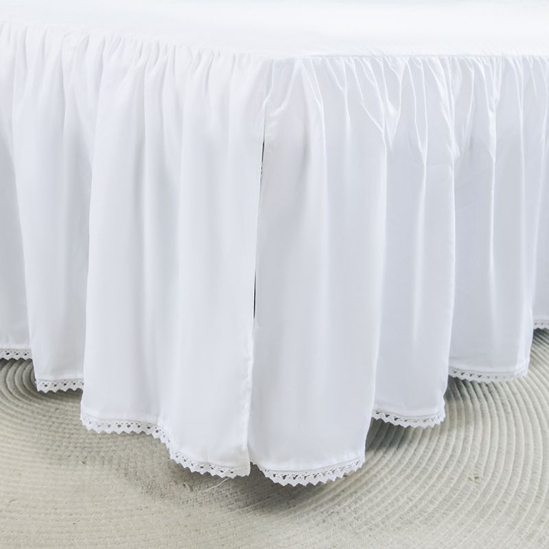 ruffled bed skirt Ruffled Bed Skirt with Split Corners_voghion.com