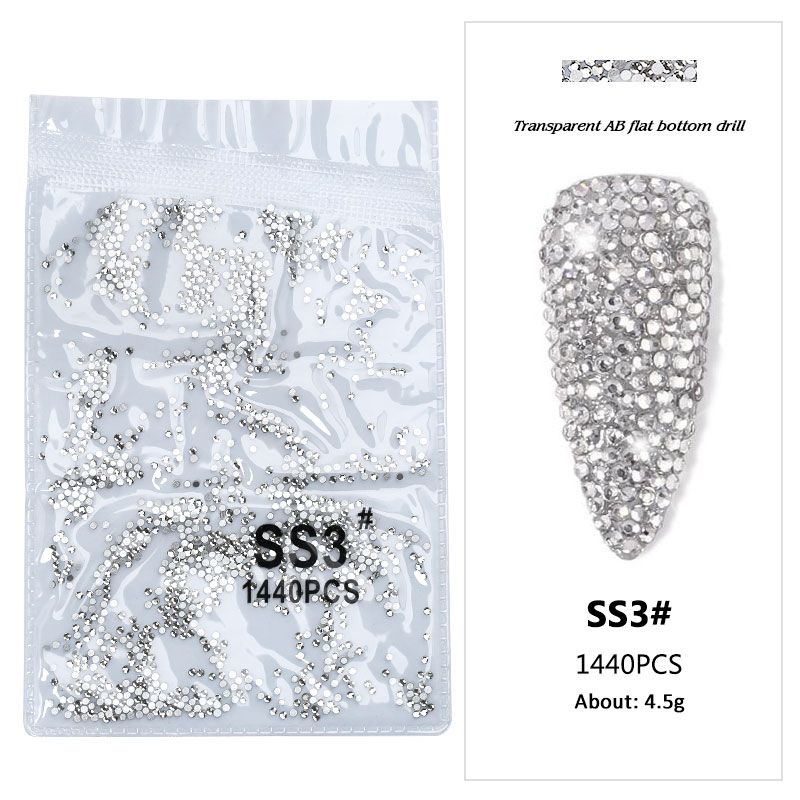 Arte Clavo Super Glitter Crystal AB Rhinestones Flat Back Glass Chameleon Nail Gems For Charms 3D Nails Art Decorations Strass_voghion.com