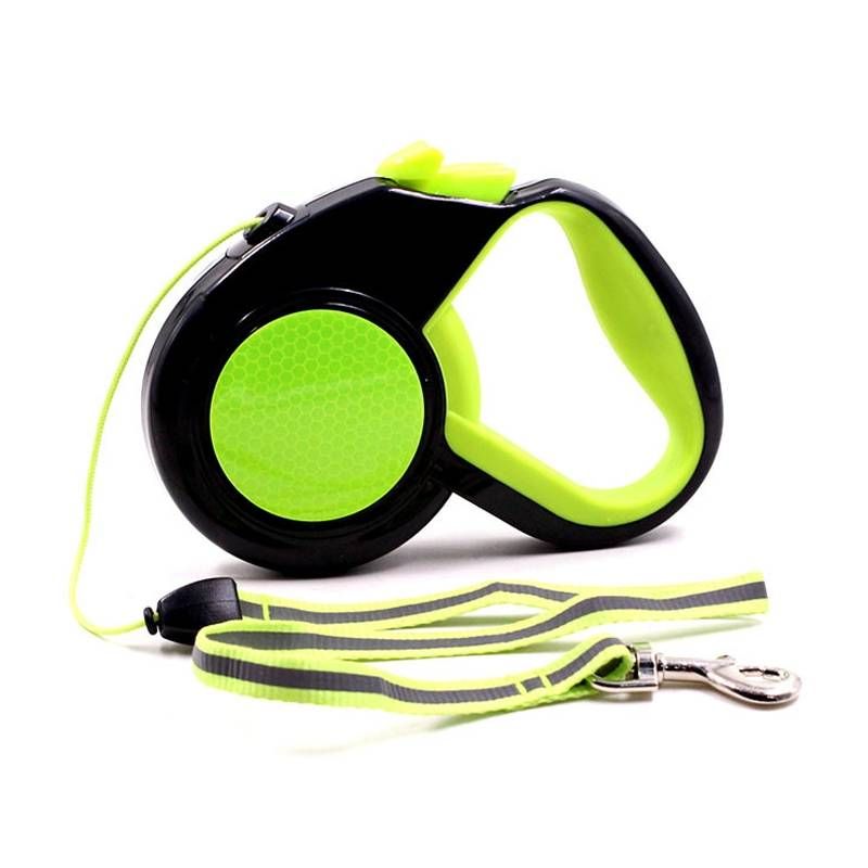 3m Pet Automatic Retractable Towing Leash Night Reflective Dog Walking_voghion.com
