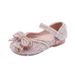 Girls' Bow Ballet Flats – Velcro Dress Shoes (Breathable & Stage Ready)_voghion.com