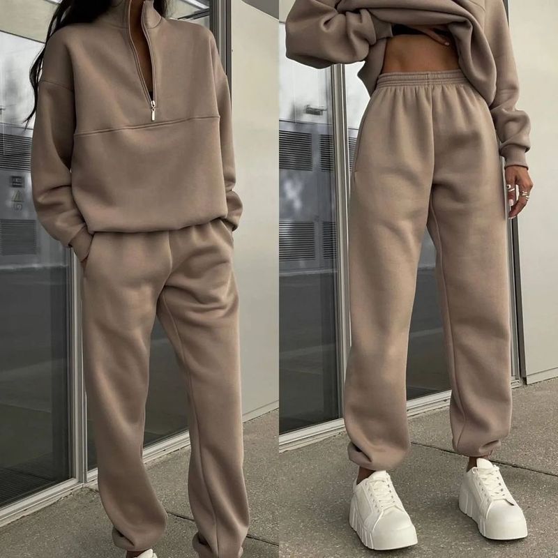 Nuovo set da due pezzi con maglione e pantaloni a maniche lunghe, stile casual e versatile, da donna_voghion.com