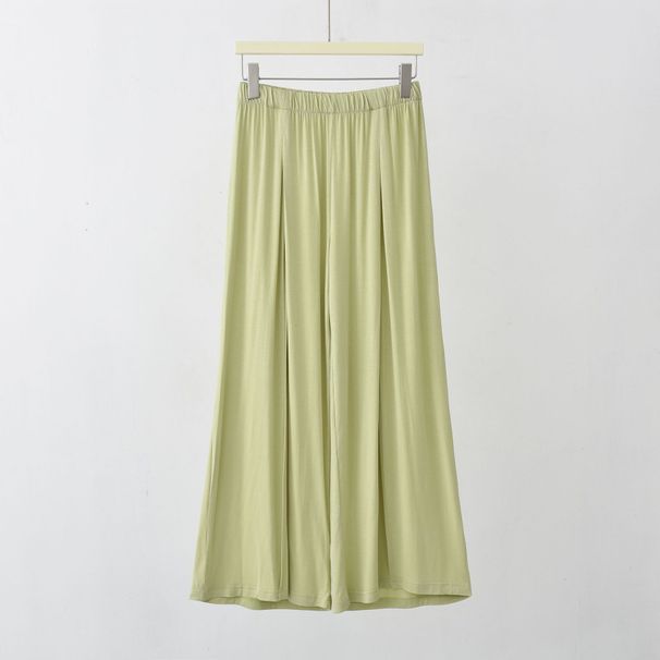 Weit für Damen im Frühjahr 2024, hohe Taille, lockere Passform, Modal, High-End-Drapierung, schwarzer Gummibund, gerades Bein_voghion.com