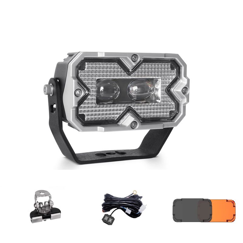 3inch 1pc 60W Motorcycle LED Spotlights Off-road Vehicle DRL Lights External Modified Waterproof Fog Lamp Auxiliary Lights_voghion.com
