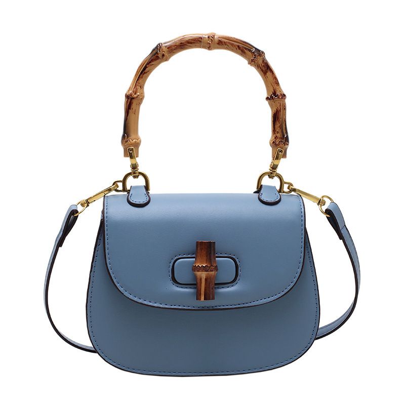 Versione coreana della borsa di bambù 2023 Summer New Saddle Bag Net Red Trasmissione in diretta con lo stesso stile borsa a tracolla Messenger borsa da donna tendenza_voghion.com