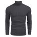 Light luxury original men's winter solid-coloured leisure high neck long-sleeved knitted bottoming shirt hot models_voghion.com