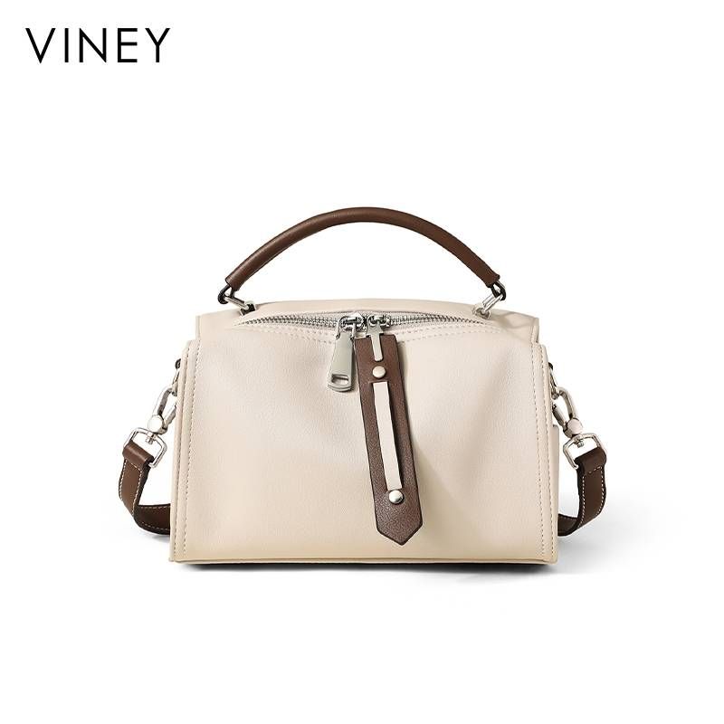 VINEY Damentasche 2025 Neue Stil Umhängetasche Echtes Leder Große Kapazität Handtasche Schulter Große Tasche Kissentasche_voghion.com