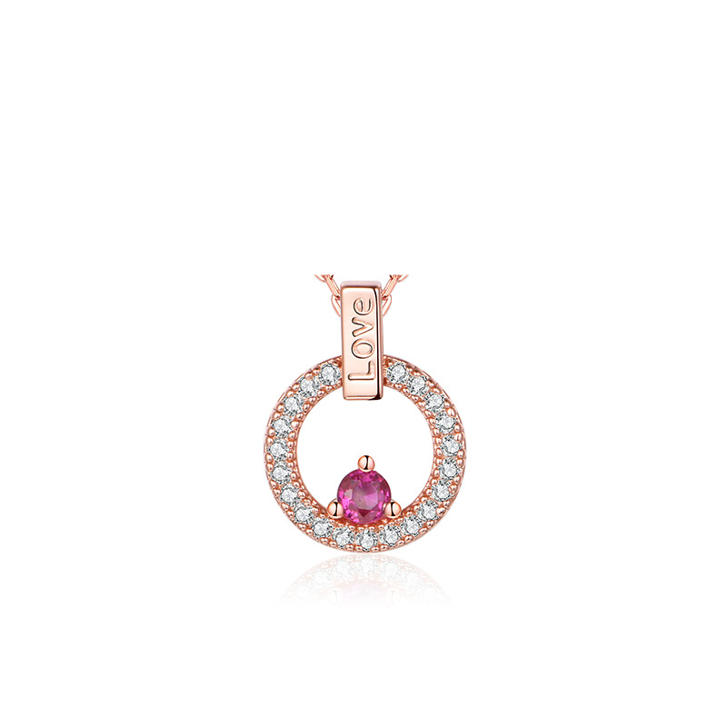 Women's Jewelry Love Round Pendant New Small Fresh Personality Necklace Popular Jewelry_voghion.com