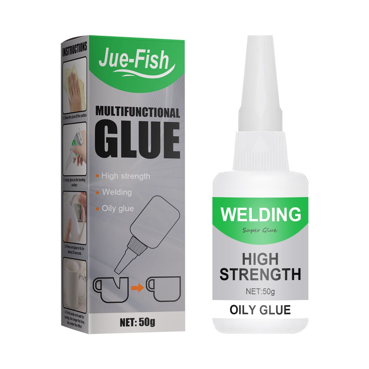 Multifunctional Glue for Wood and Glass, Transparent Quick-drying Glue for Ceramics, Waterproof Universal Glue_voghion.com