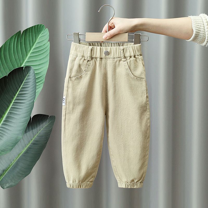 Vaikiškos kelnės berniukams Laisvos laisvalaikio kelnės Pavasario ir rudens Naujos Tiesios Kūdikių Kelnės Little Boy Style Kelnės_voghion.com