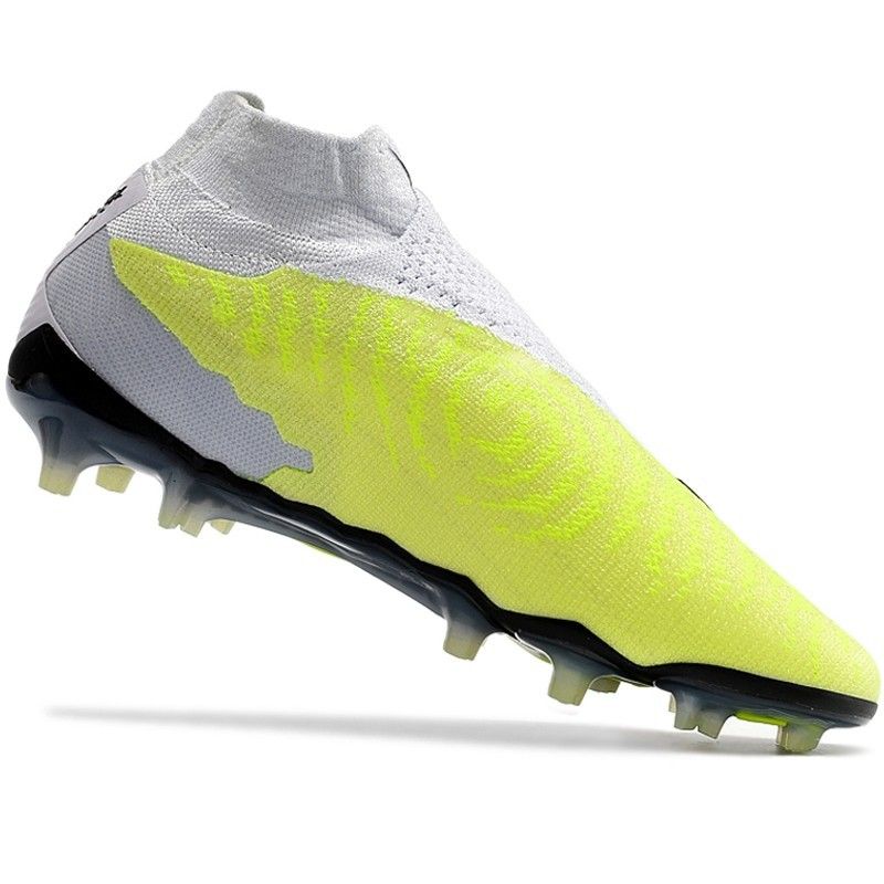 New New Phantom GX High-Top Waterproof Full Knit Original Electroplated Sole FG Soccer Shoes_voghion.com
