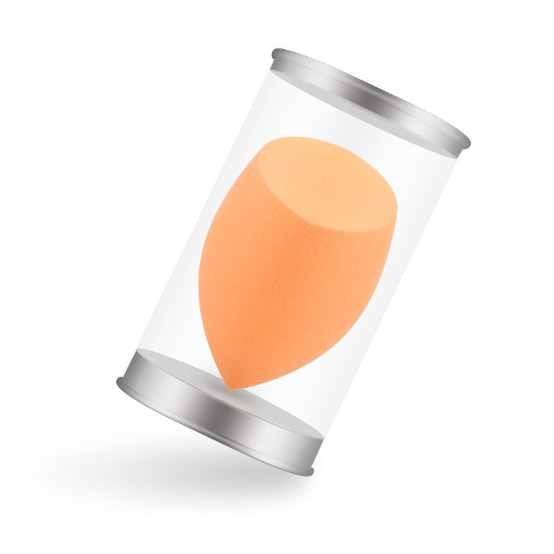 Wattepads Neu Ultra Soft Q Elastische Orange Abgeschrägte Puderquaste Hydrophile Nicht-Latex Puderquaste_voghion.com