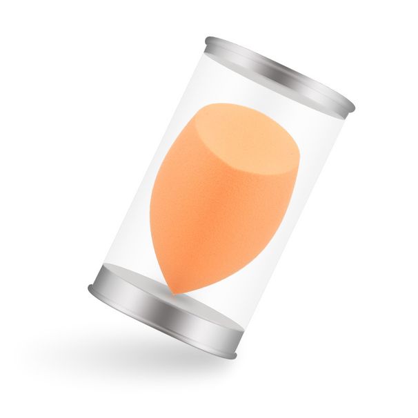 Wattepads Neu Ultra Soft Q Elastische Orange Abgeschrägte Puderquaste Hydrophile Nicht-Latex Puderquaste_voghion.com