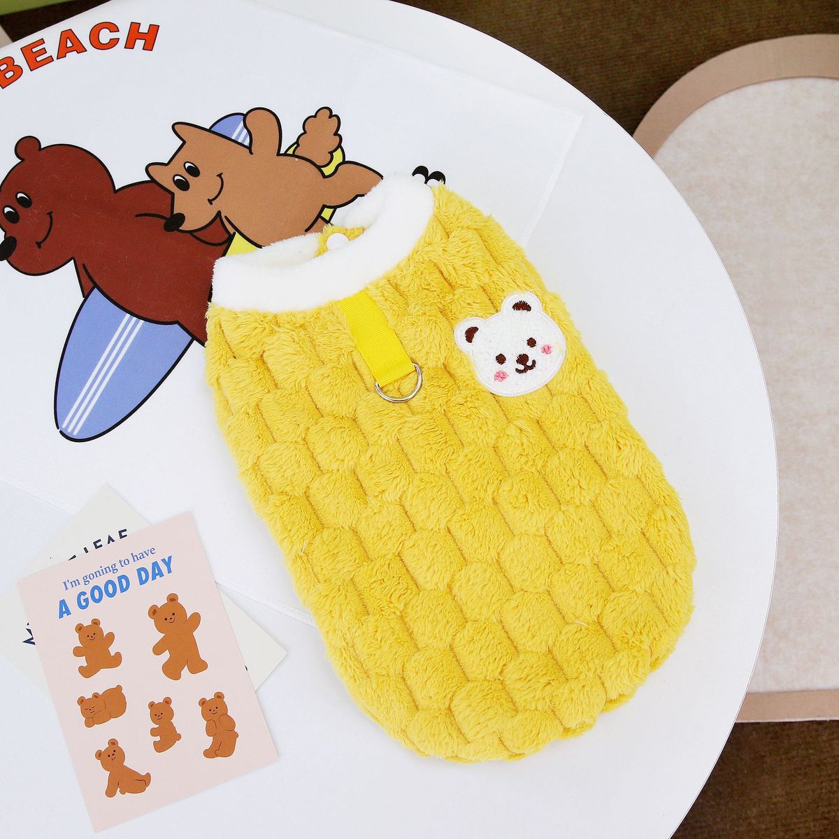 Suņu apģērbs četriem mājdzīvniekiem, rudens un ziemas jaunumi, 23 skarabeju divkājaina flīsa apģērbs_voghion.com