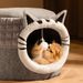 Varmt lukket kat Four Seasons Universal Security Avoidance Kitten Pet Nest Vinterseng_voghion.com