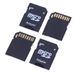 4pcs Micro TransFlash TF To SD SDHC Card Adapter Converter Phones Tablet Memory Stick For Computer Internal Storages_voghion.com