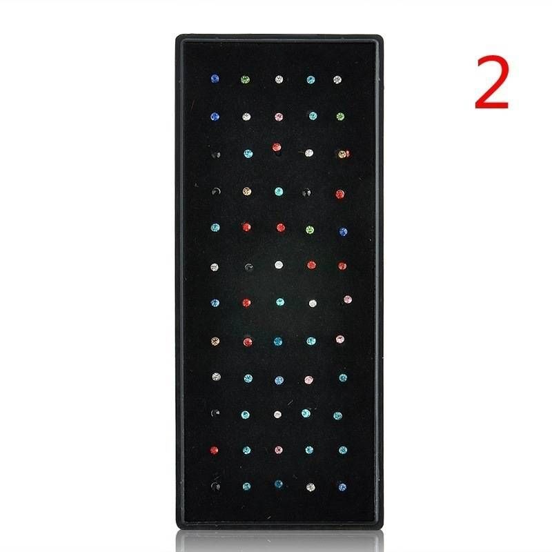 Jewelry & Accessories Factory Direct Supply 60 Opp Bag Nose Studs Perforated Diamond Jewelry Combination_voghion.com